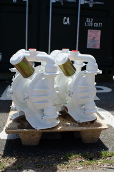 Diaphragm pumps ready for dispatch