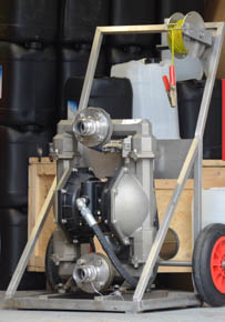 Small pump trolley system