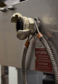 Industrial trolley pump setup