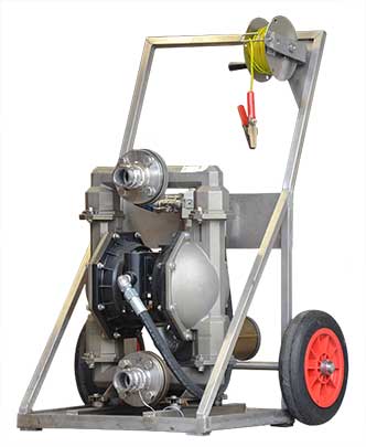 Trolley mounted pumps